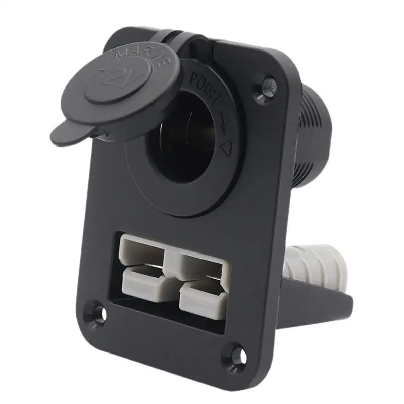 Auto 240W Plug-In Combination Panel 50A Marine Boat Socket Panel Car Power Socket Combination Panel Automobile Accessories