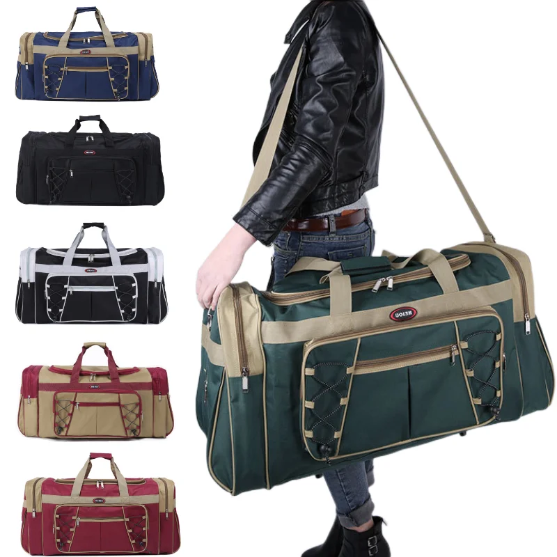 Extra Large Gym Bag for Men Travel Duffle Bags Weekender Over Night Carry On Bag Oxford Duffel Gym Sturdy Luggage Water-Proof