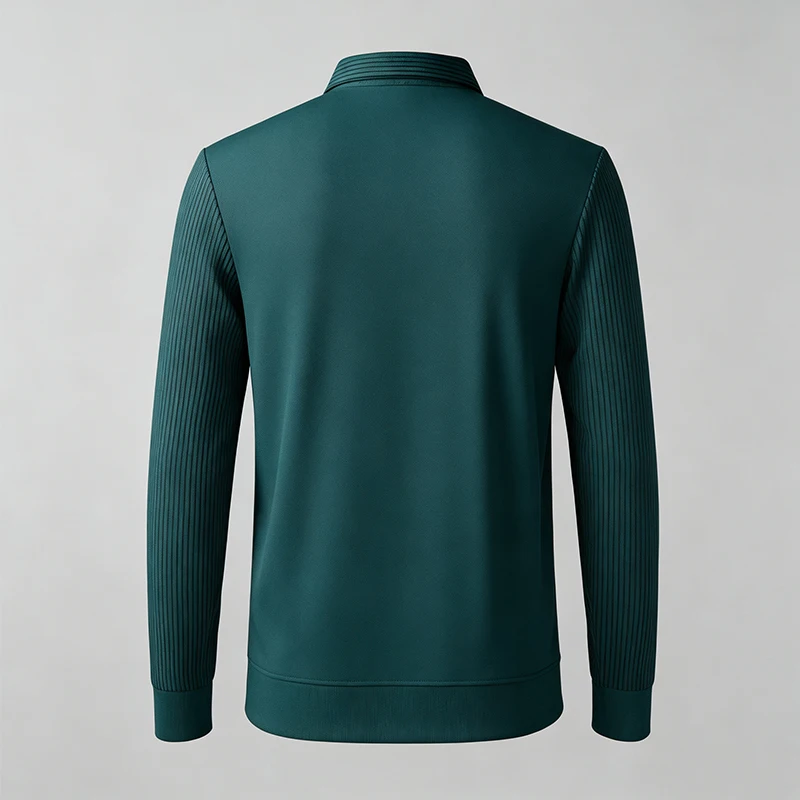 Herren-Pullover im zweiteiligen Design, V-Ausschnitt, gerippte Ärmel, weiches Material, ideal für Besprechungen, Spaziergänge und als bequeme Freizeitkleidung. – Detail 17