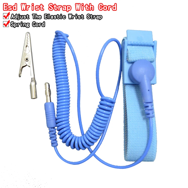 

Cordless Wireless Clip Antistatic Anti Static ESD Wristband Wrist Strap Discharge Cables For Electrician IC PLCC worker