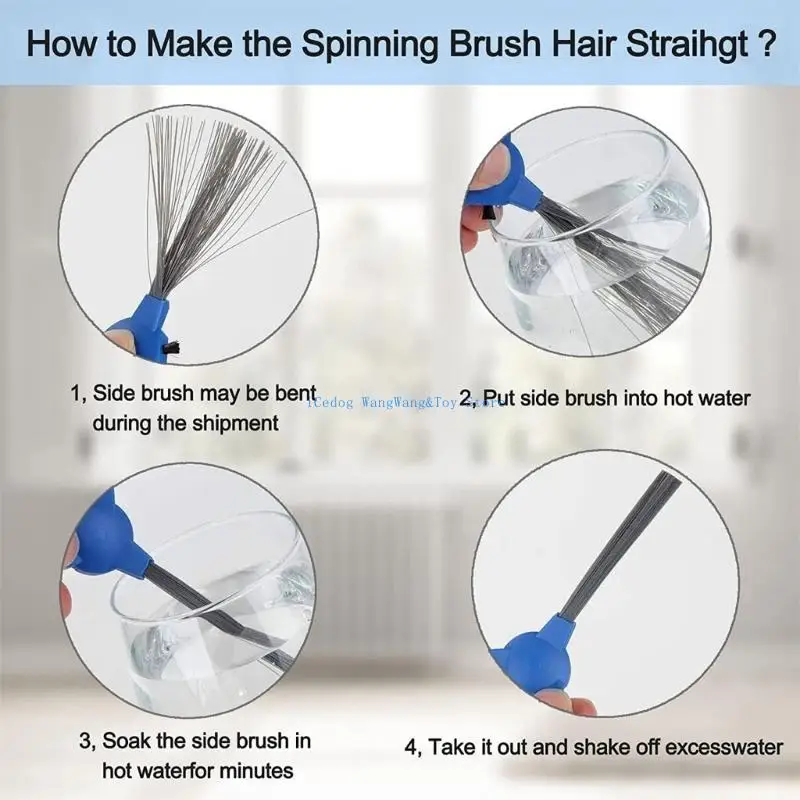 

MOLF Vacuum Cleaner Accessory Original Floor Attachment Side Brush for RoboVac