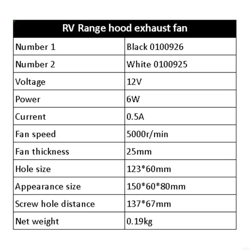 462A محترفة 12V 6W مروحة العادم مع الإسكان المقاوم للماء سهلة التثبيت