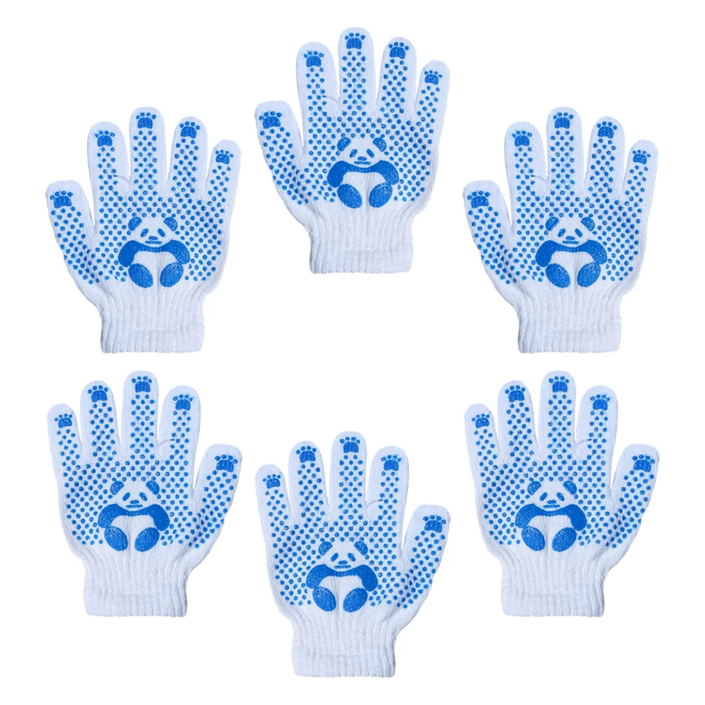 Children Glove Hand Protector Panda Gloves Womens Yard Work White Mittens Blue Labor Protection