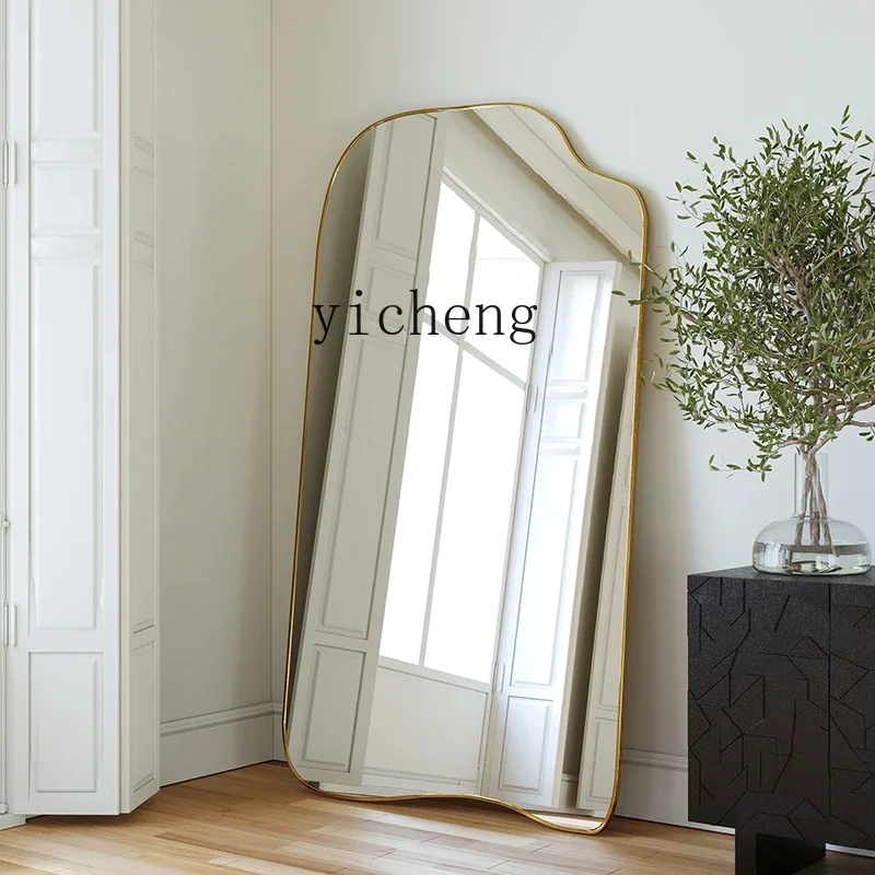 L7-14 French simple full-body mirror household floor-to-ceiling mirror cloakroom wall-mounted wedding shop fitting mirror
