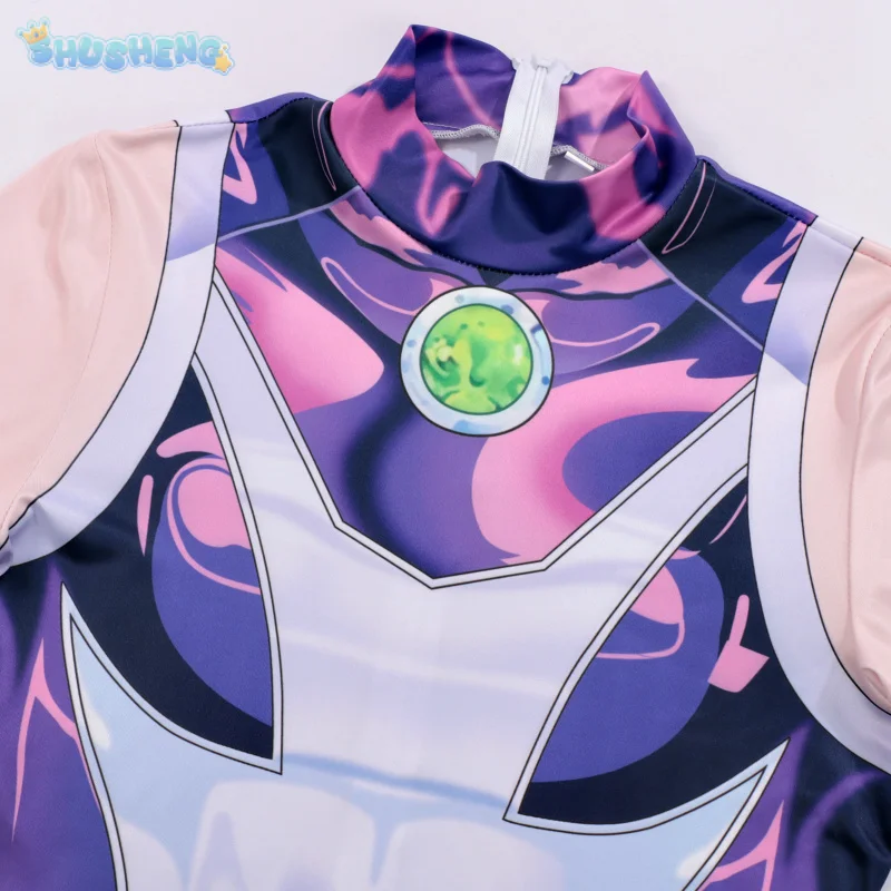 بدلة Starfire التأثيرية للمراهقين كوس جبابرة خارقة بدلة Zentai بدلة الهالوين الأميرة كورياندر زي نسائي للبالغين #3