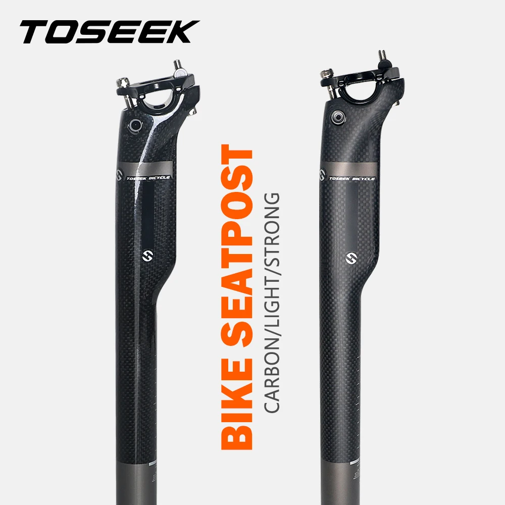 

TOSEEK подседельный штырь из карбона Mtb велосипедное сиденье со смещением 20 мм велосипедный подседельный штырь 27,2/30,8/31,6 сиденье для велосипеда длина 350/400 мм