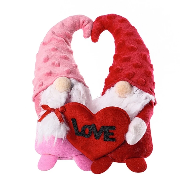 

Valentines Gnome Plush Valentines Day Gnomes Decor Mr and Mrs Swedish Tomte Gnome Valentine Gift Valentine's Day NEW arrival