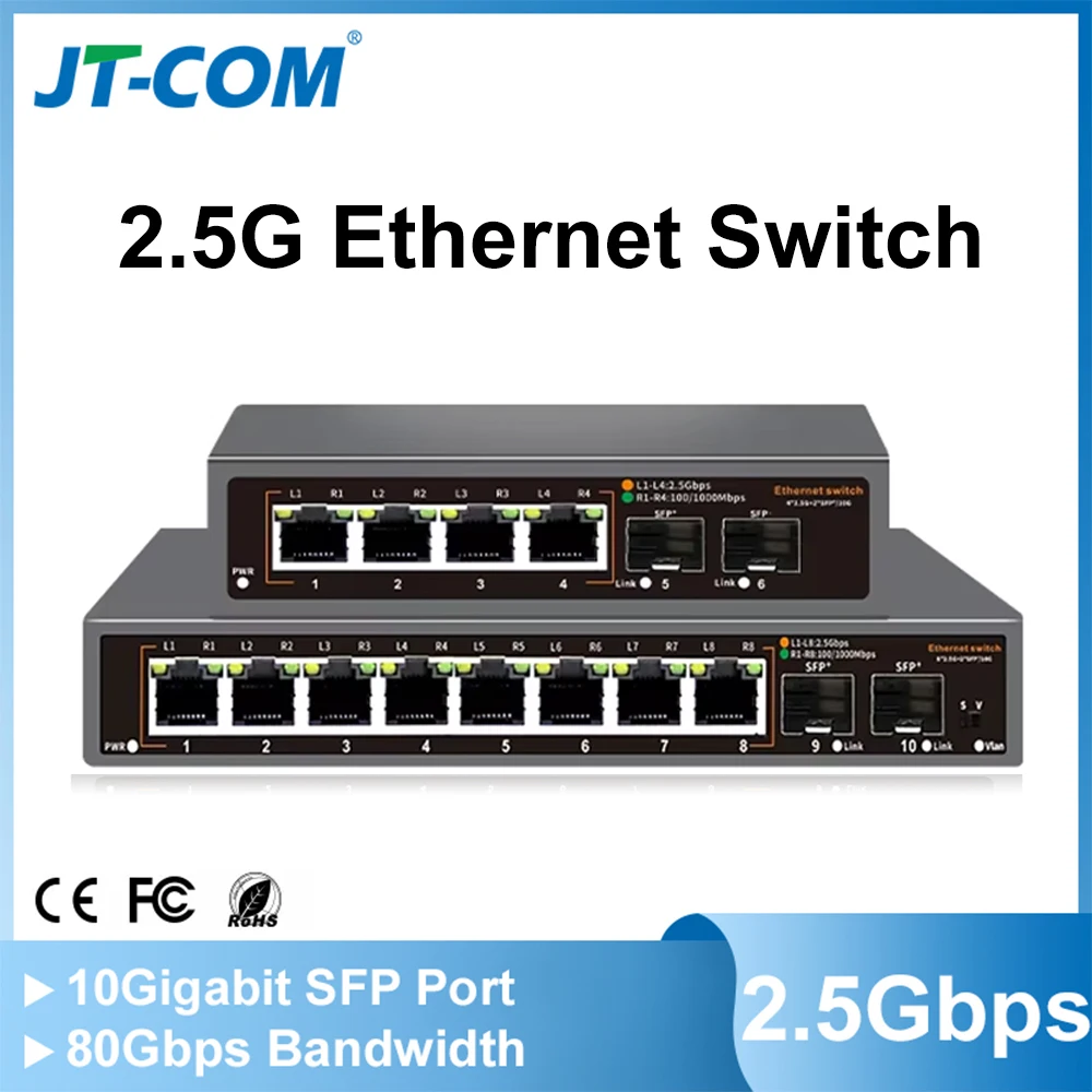 jt-com-25g-network-switch-4-8-port-ethernet-switch-with-2-10g-sfp-plug-and-play-fanless-homelab-switch