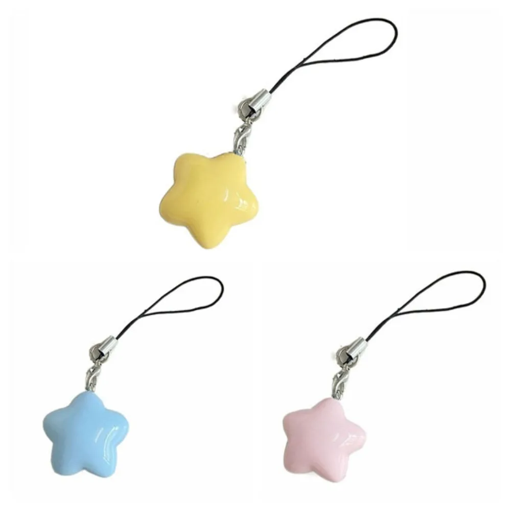 Star Star Phone Strap Phone Lanyard Keychain Phone Hanging Rope Pendant Candy Color Mobile Phone Chain Couple Gift