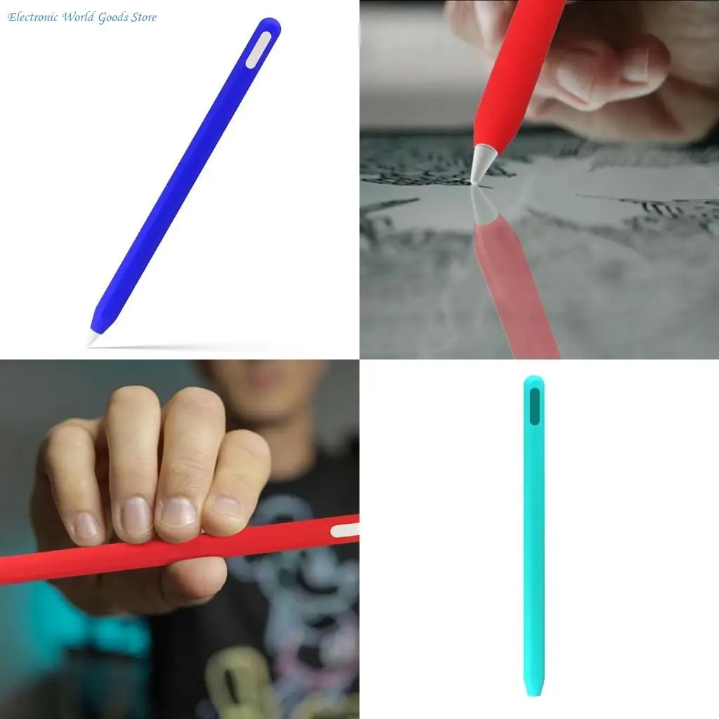 

A3PD ForApple Pencil 2 Полный защитный корпус для сенсорного стилуса Силиконовый чехол Pr