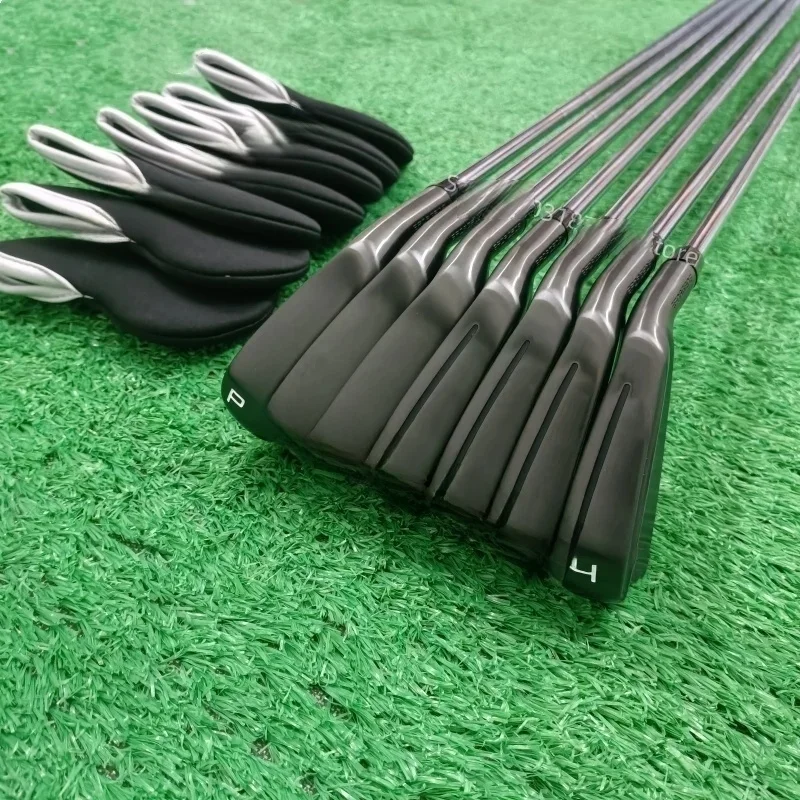 Juego de Palos de Golf TaiFu para Hombre, Modelo 2025, TPNLGolf Clubs, Hierros de Golf Negros P-790 de Quinta Generación, 7 Piezas 4-9P, Flex R/S/SR, Varilla de Acero/Grafito