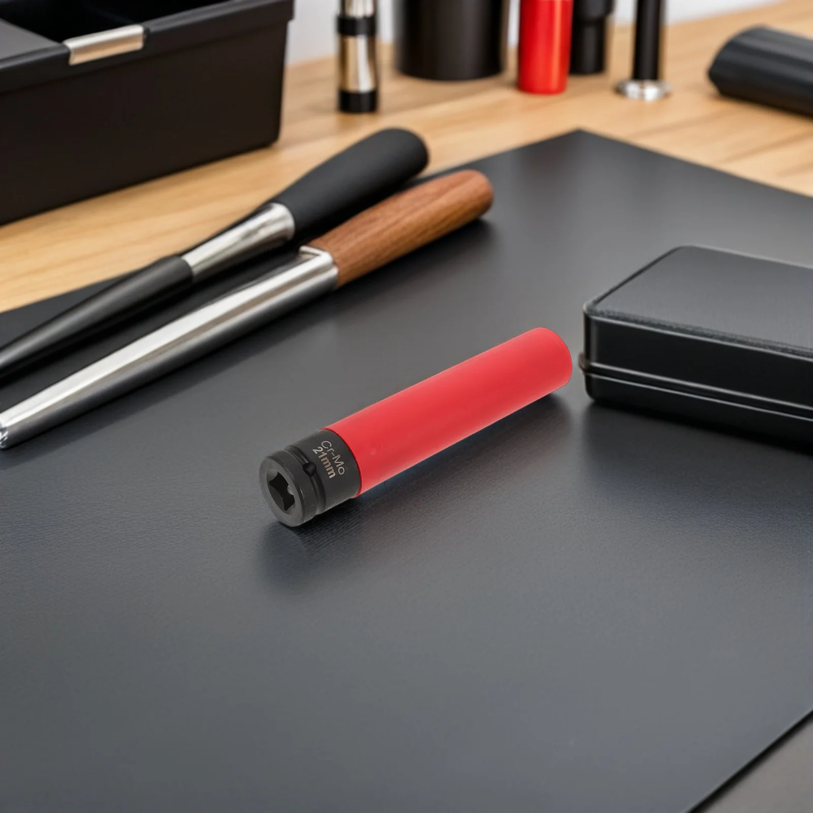 ประแจหัวอิฐขนาด 21 มม. แบบบาง สำหรับติดตั้งล้อรถยนต์ ขนาด 1/2 นิ้ว พร้อมตัวป้องกันรอยขีดข่วน