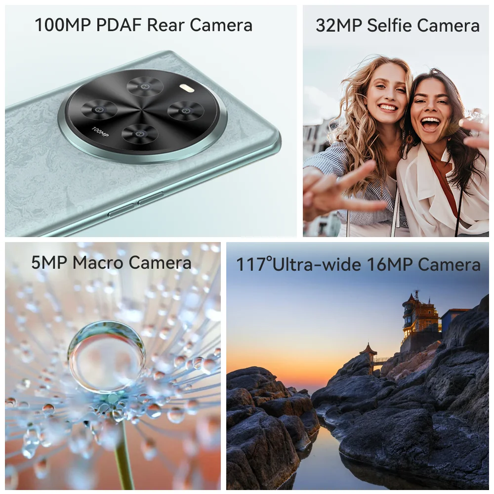 Imagem -04 - Envio do Brasil Cubot Hafury Meet Smartphone Android Tela Curva Amoled de 667 120 hz 24gb de Ram 12gb Mais 12gb Estendidos 256gb de Rom Helio G99 Câmera de 100 mp Nfcduplo Sim Duplo 4g Celular Telefones