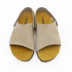 Zapatillas Vintage para hombre y mujer, Sandalias planas de corcho con suela médica de cuero, cómodas y de lujo, novedad