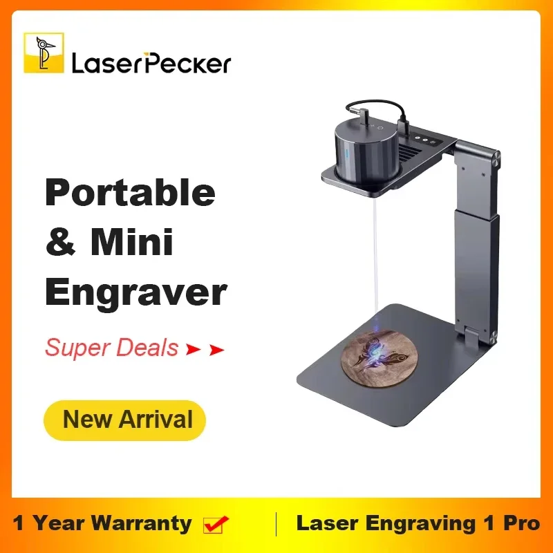 LaserPecker 1 Pro Laser Engraver Portable MINI Laser Marking Machine with 0.5W 1K Bluetooth for Wood Leather Paper Cloth LP1 Pro