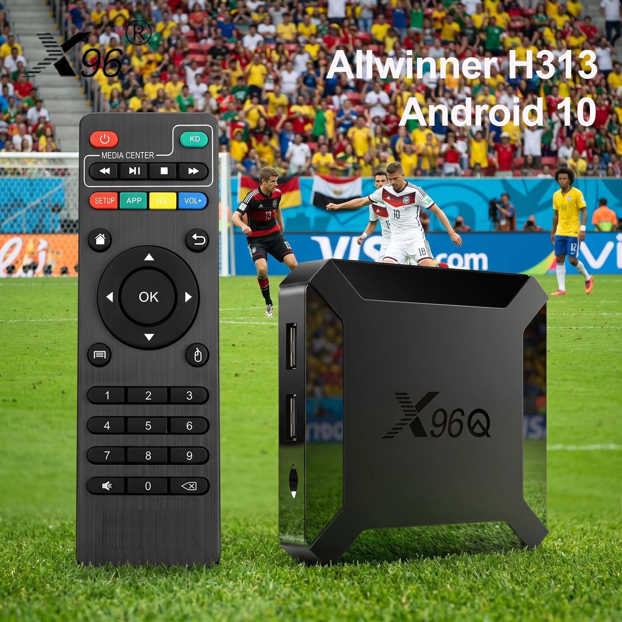 TV Box X96Q 8GB/16GB Android 10.0 4K Allwinner H313 Quad Core 2.4G Wifi Google Player Youtube Reproductor Multimedia X96 Smart Set Top Box