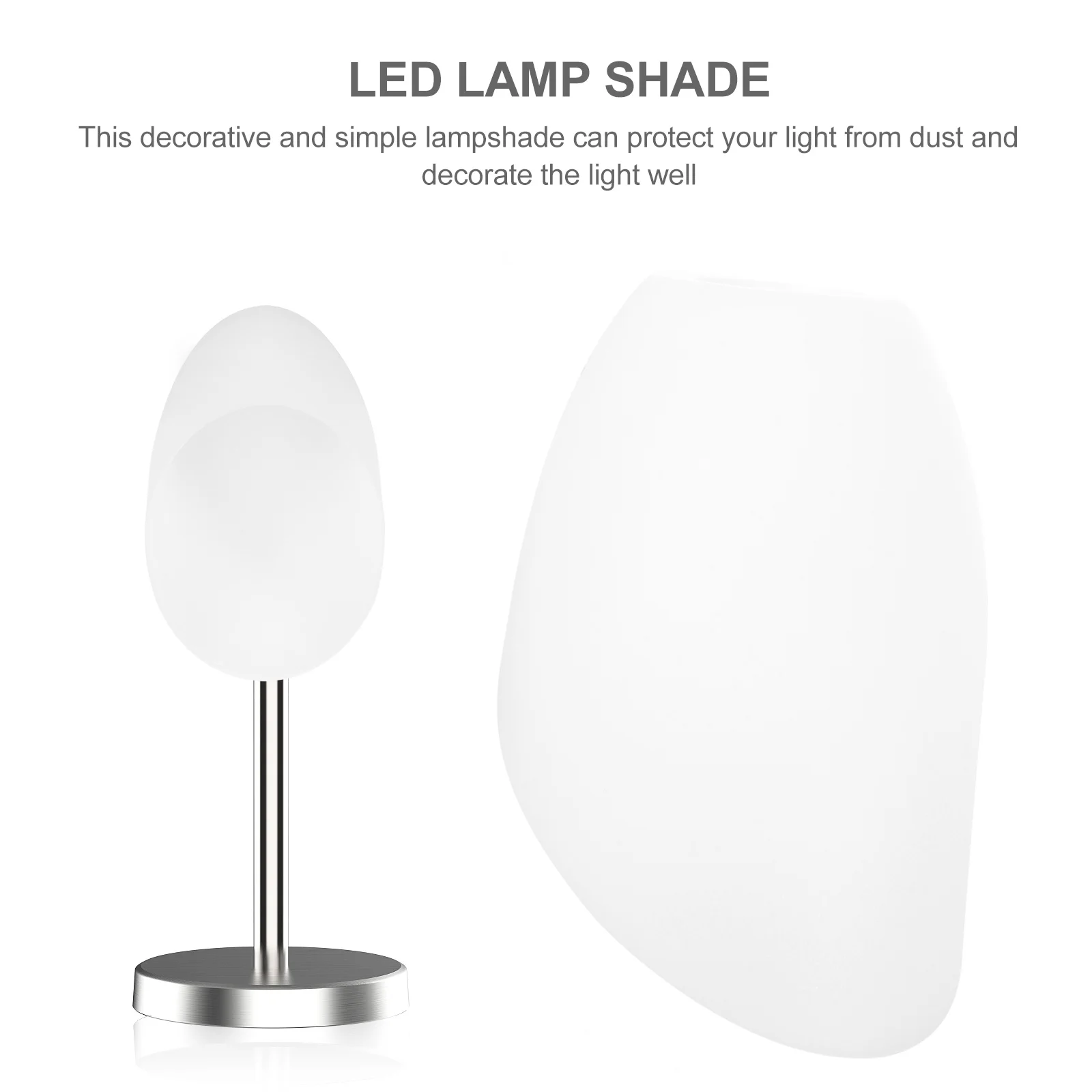 

6Pcs Horseshoe Lamp Shades Inclined Head Lamp Shade Cover for Table Floor Wall Lamps Home Light Cover Replacement Glass Wall