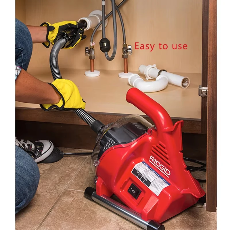 R7 électrique tuyau d'égout Machine de dragage 120W 220V automatique toilette cuisine tuyau Machine de nettoyage tuyau drague nettoyeur