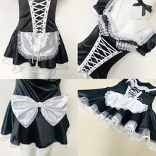 French Maid Cosplay Lingerie Plus Size #3