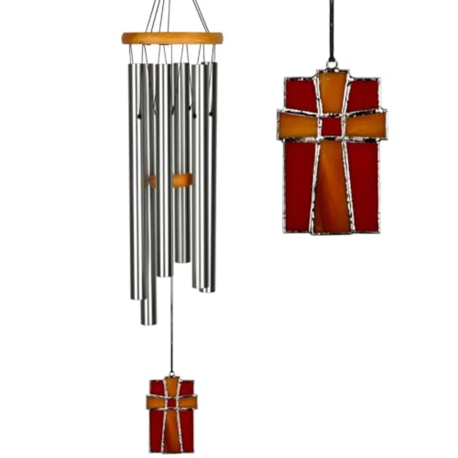 

Woodstock Wind Chimes for Outside Outdoor Decor Garden Patio and Front Porch Decor 28" Memorial Sympathy Wind Chimes Amazing Gr