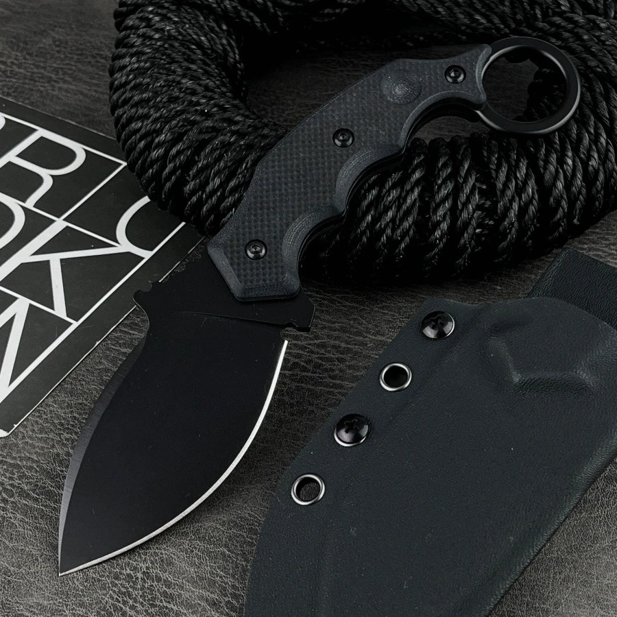 

637 Tactical Butt-cap tactica 8Cr13Mov Blade G10 Handle Portable Household Fruit EDC Carry-on Tool Knife Practical Cutting Knife