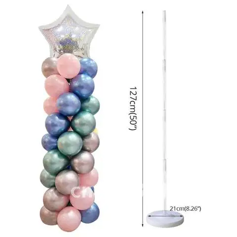 Grown-up Celebration Helium Balloon Column Stand Set Wedding Decor Balloon Birthday Party Decorations Children Baloons Air Numb