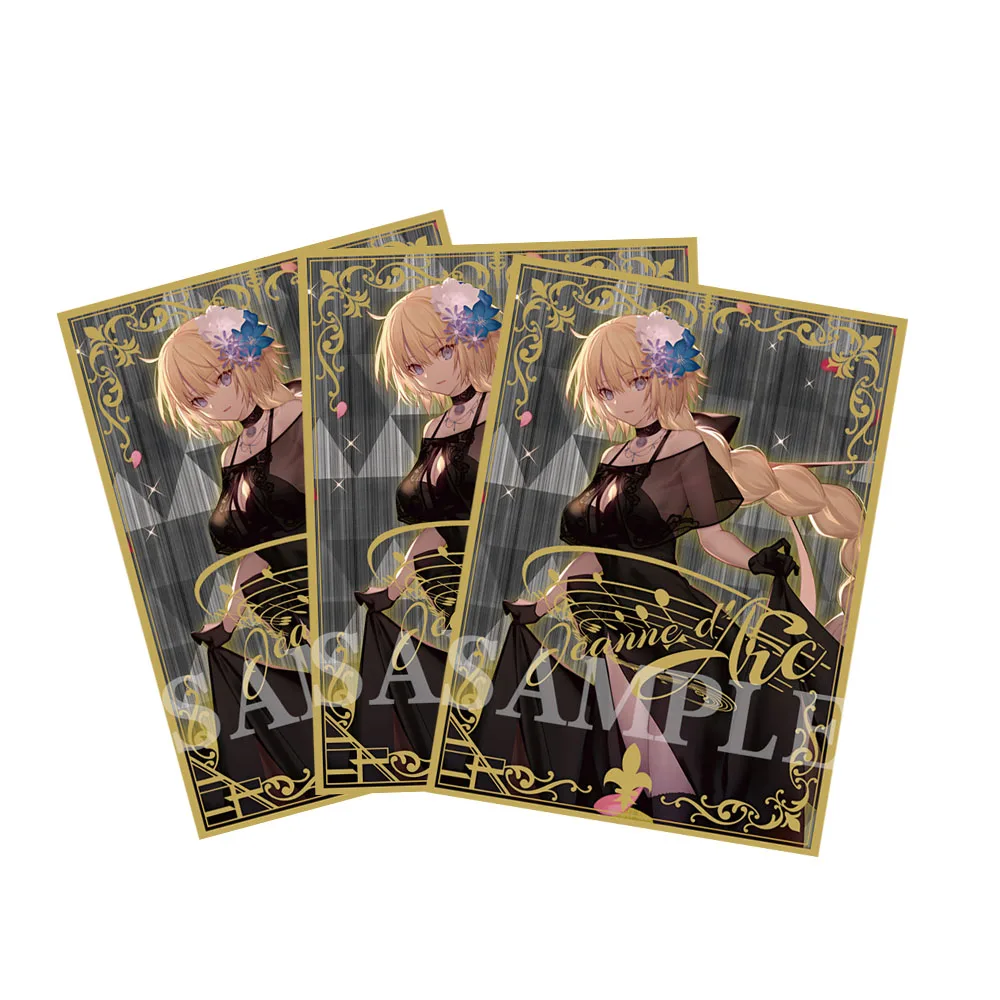 60pcs shinney laser anime karten hüllen für mtg 67 × 92mm joan von arc innen kartens chutz kompatibel mit tcg/ptcg/pkm