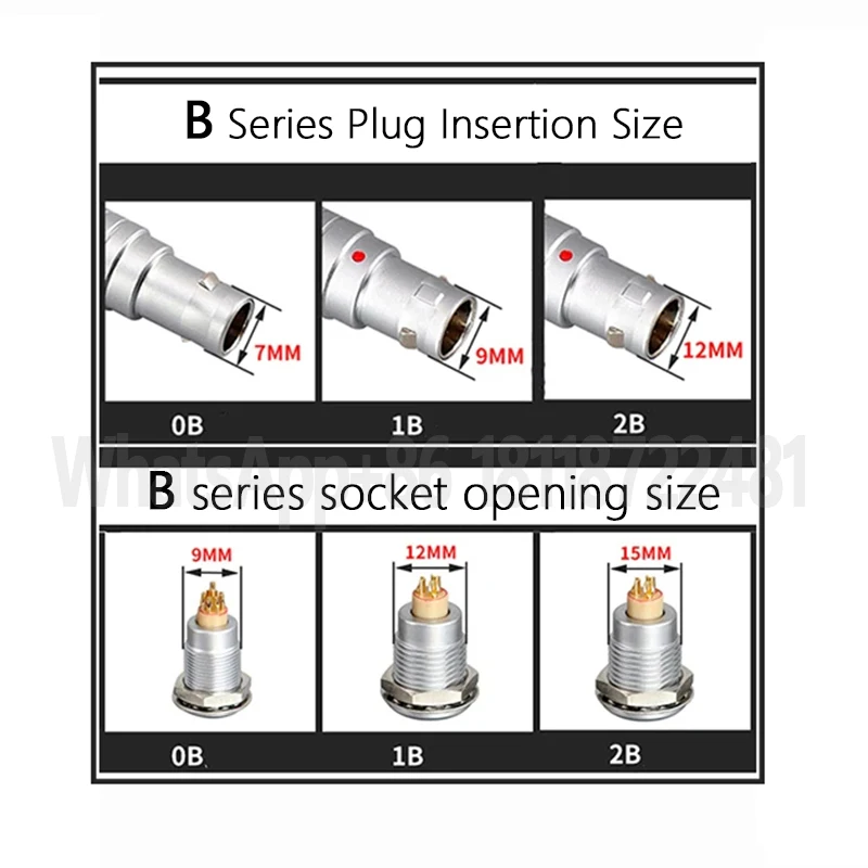 FGG.FHG, EGG, 0B 1B 2B, 2 3 4 5 6 7 8 9 10 12 14 16 18 19 26 pin metal circular push pull self-locking connector