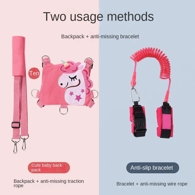 Baby Anti-lost Belt Backpack Baby Safety Traction Rope Child Anti-lost Belt Baby Rope Artifact Toddler Belt
