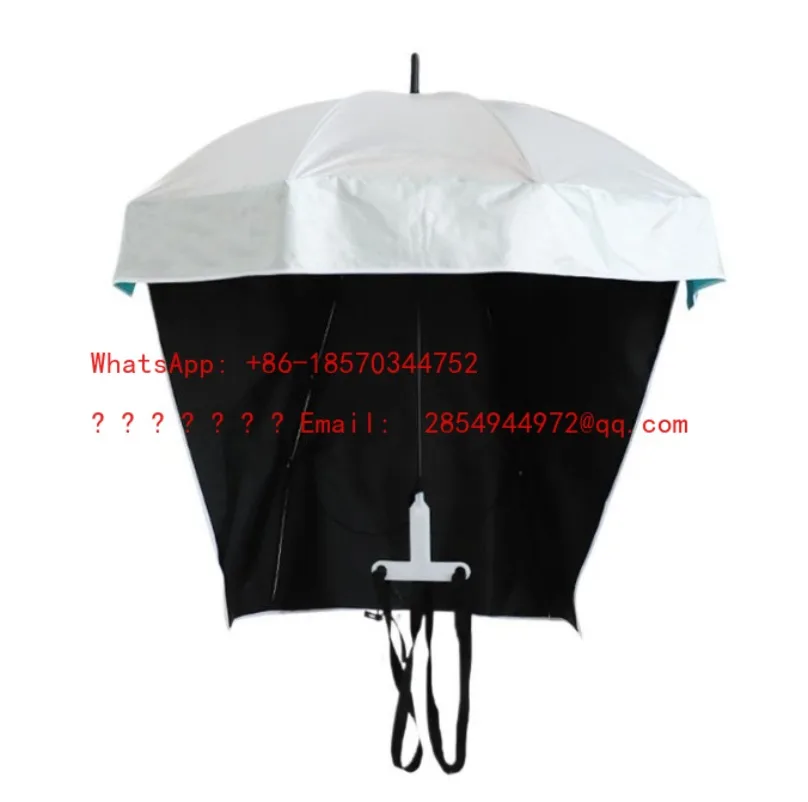 

L задний зонт для сбора чая, зонтик для переноски, ультра легкий зонтик для головы, уличный солнцезащитный двойной слой