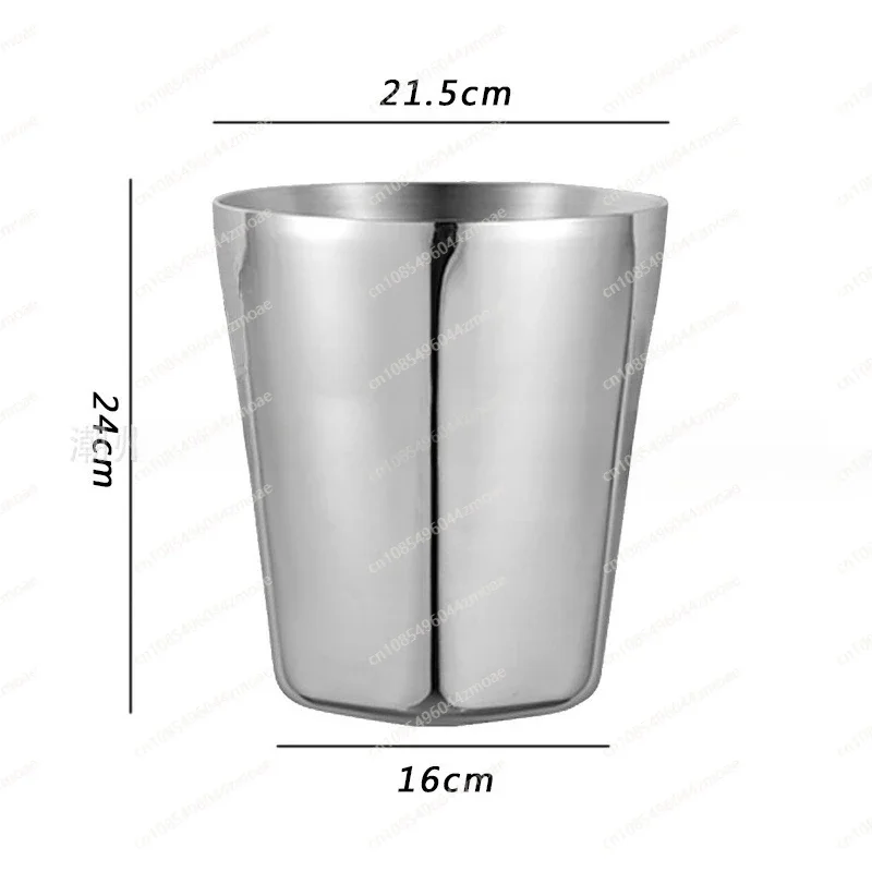 

stainless steel ice Bucket vertical light luxury champagne bUcket with shelf set bar household ice bucKet red wine bucket
