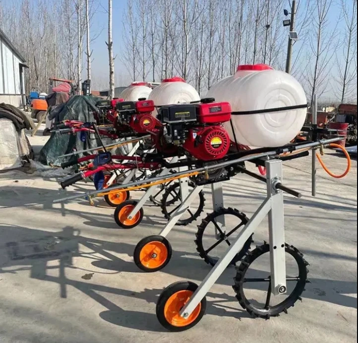 

Self Propelled Agricultural Spray Machine Hand Push Boom Sprayer Engine Power Garden Spraying Machine