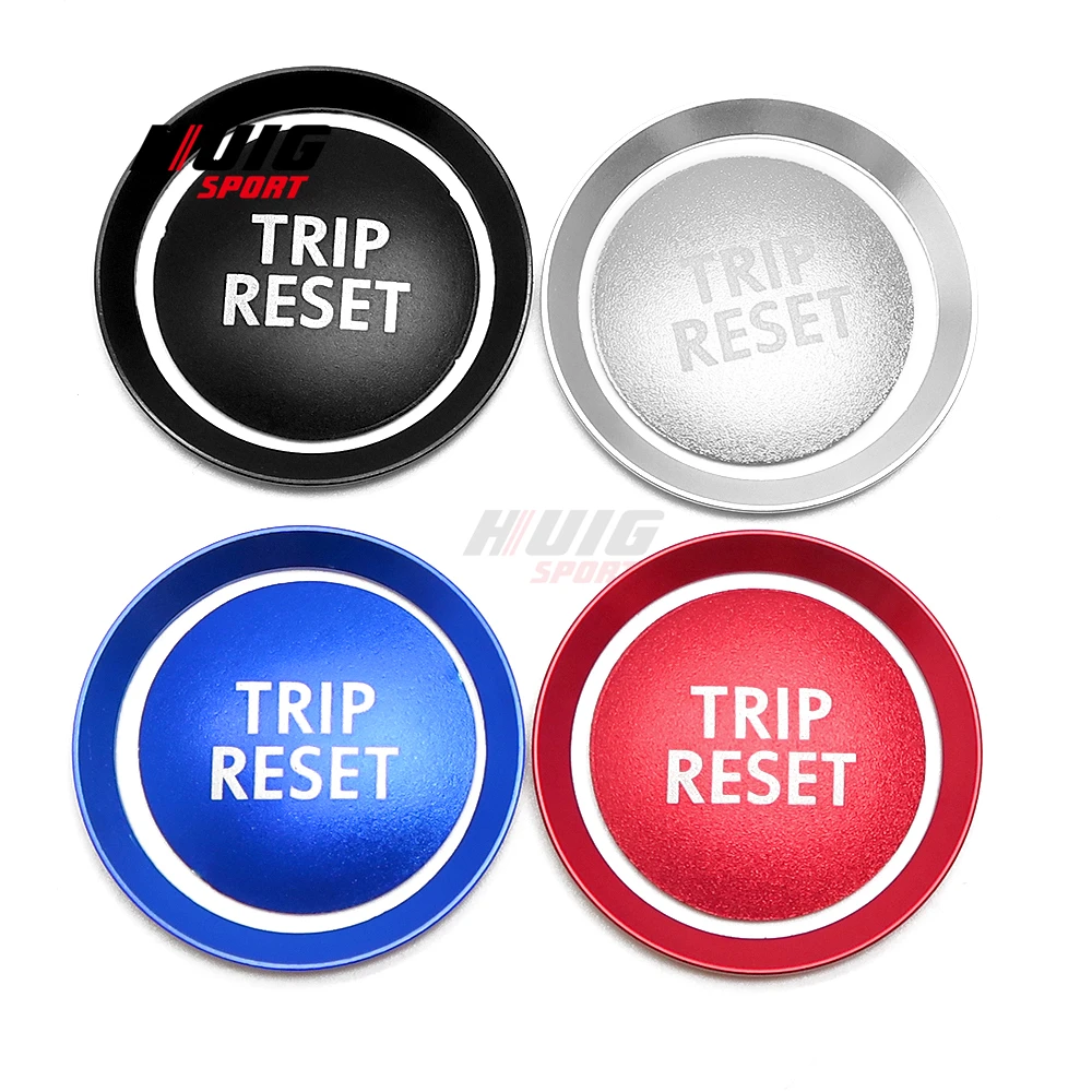 2pcs For Subaru WRX 2021 2022 2023 Car Interior Trip Reset Button Switch Styling Ring Cover Sticker Trim Decol Accessories