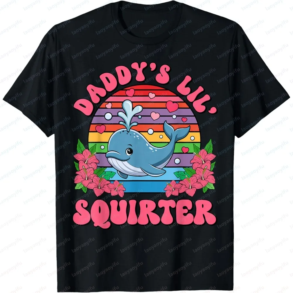 Daddy Inappropriate Funny Print Men Summer Fashion Short Sleeve Cotton Casual Crew Neck Tops for Daily Holiday Party Wear Tops