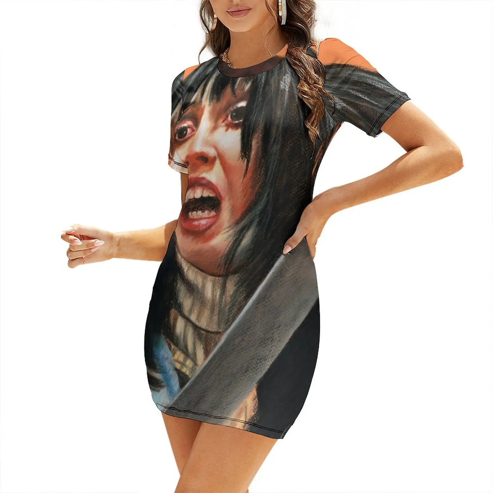 

The Shining Short-Sleeved Dress dresses for women 2025 summer dress for women 2025 Woman fashion Dress