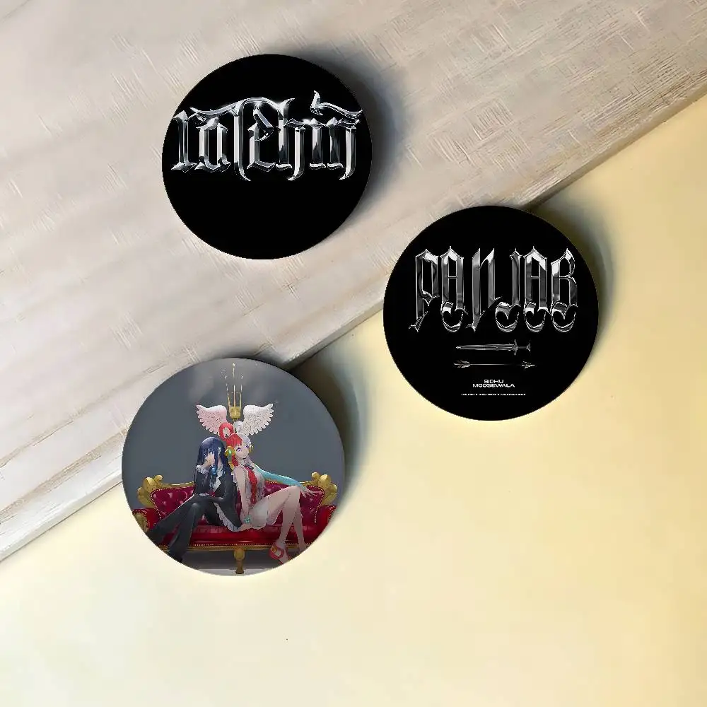 Ado And Uta Badges Peripheral Lapel Pins Tinplate Round Brooch For Shoulder Bag Accessories Souvenir Gifts