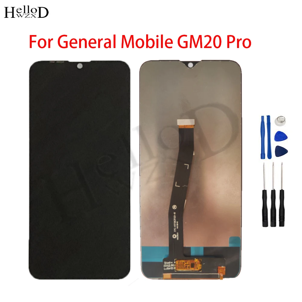

Новый ЖК-дисплей для General Mobile GM20 Pro, ЖК-дисплей, сенсорный экран, датчик, дигитайзер, сменный экран в сборе