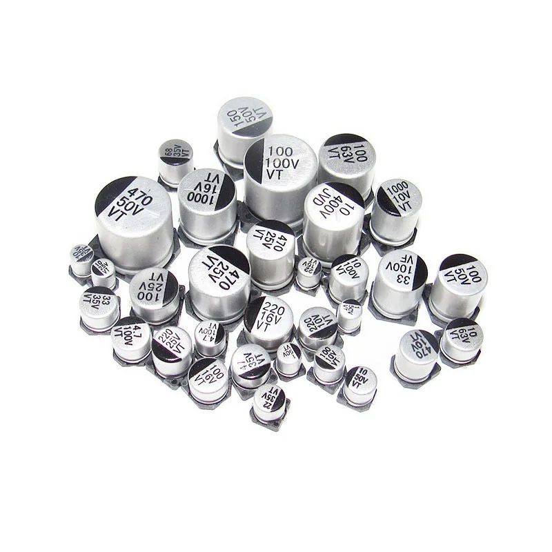 

10PCS SMD Aluminum Electrolytic Capacitor 6.3V 10V 16V 25V 35V 50V 1UF 2.2UF 4.7UF 10UF 22UF 47UF 100UF 220UF 330UF 470UF 1000UF