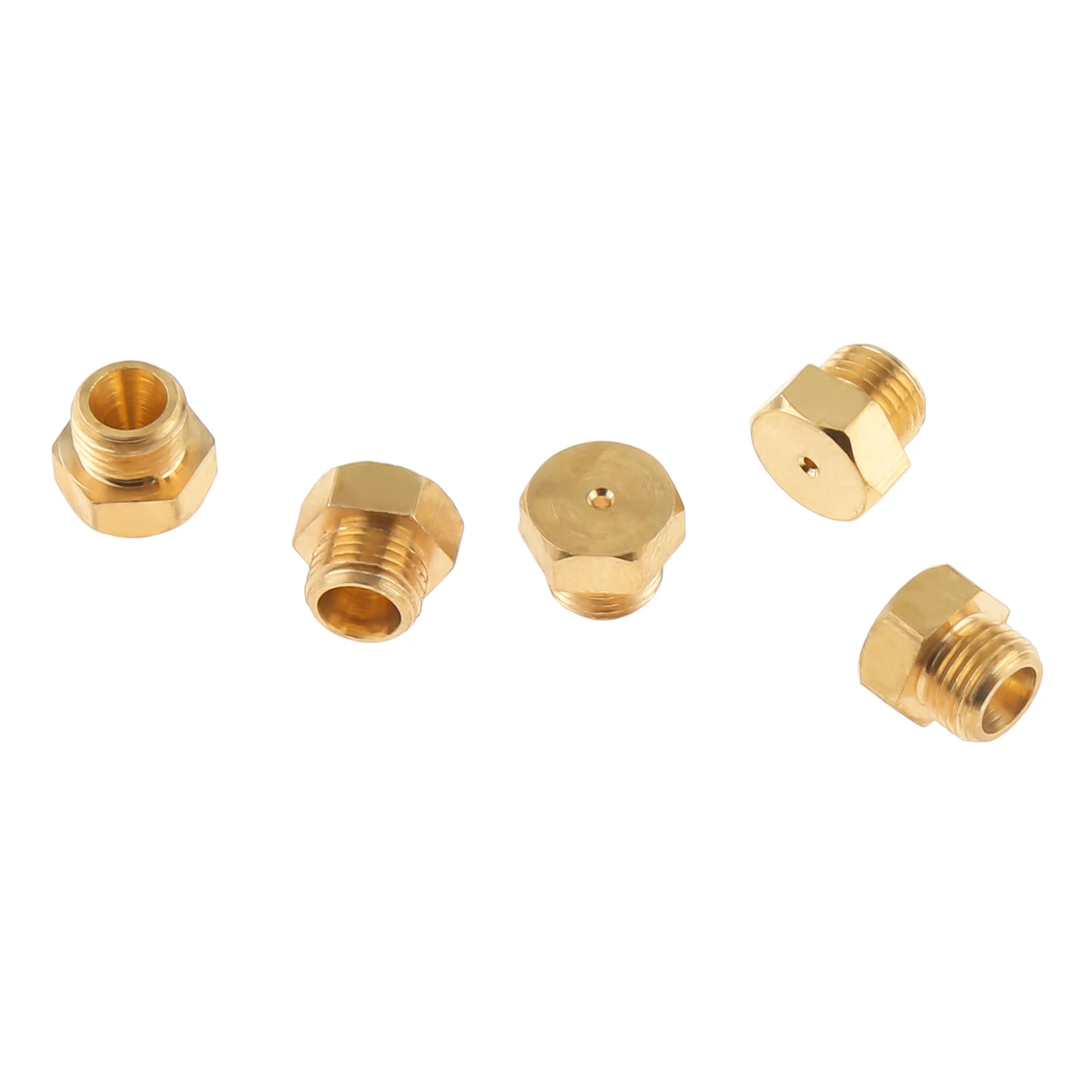 20Pcs LP Gas Conversion Kit M5x0.5mm/0.68mm Brass Jet Nozzle for Propane LPG Natural Gas Pipe, Water Heater, DIY Burner Parts