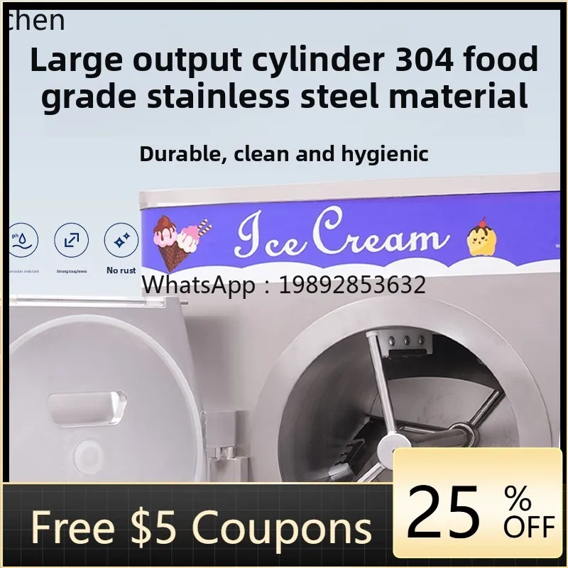 

AB non-standard large-output hard ice cream machine Haagen-Dazs spherical ice cream mung bean paste ice machine manufacturer