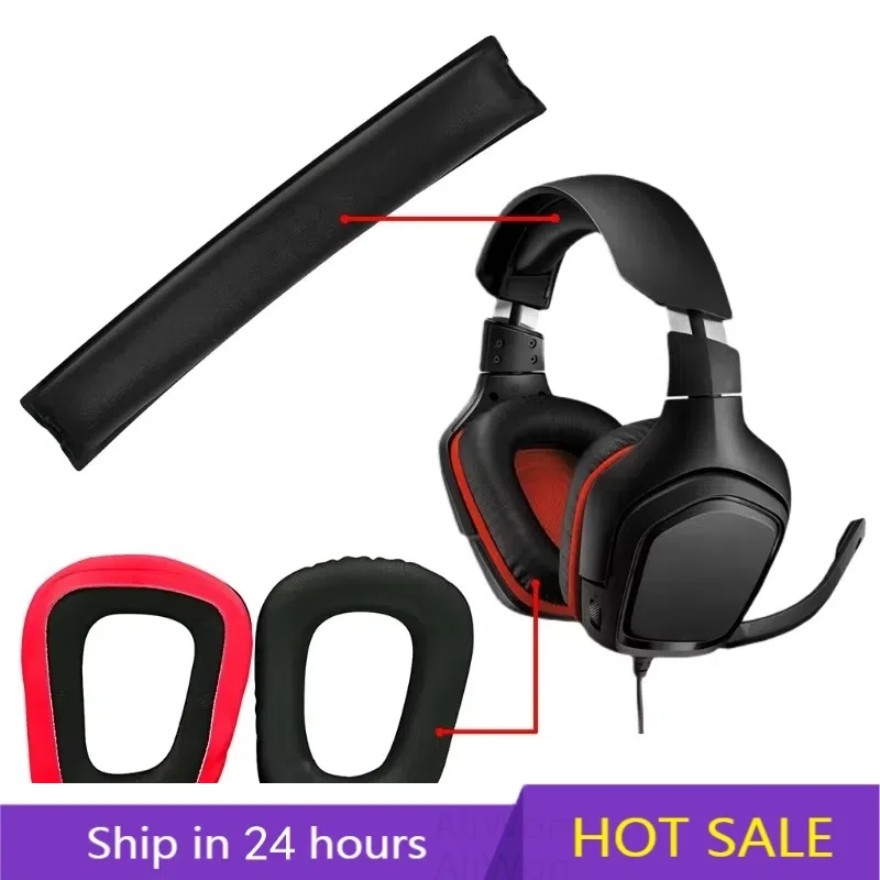 Амбушюры, подушечки, наушники для Logitech G35 G430 G432 G332 G930 F450, подушечки для наушников, аксессуары, повязка на голову