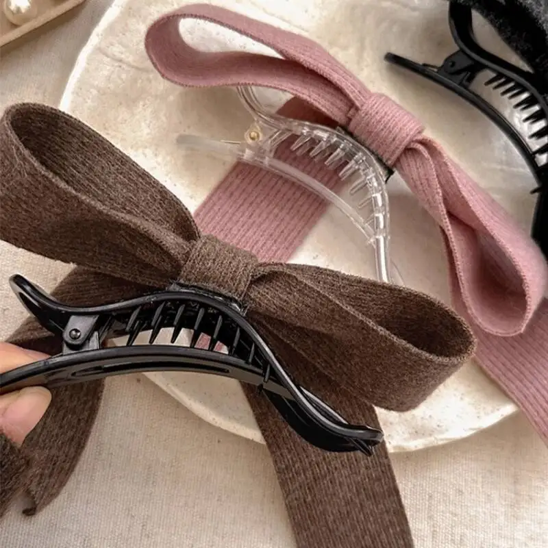 Koreanische Gestrickte Woolen Bogen Haar Clips Frühling Clips Frauen Temperament Barrettes Weibliche Party Haarnadeln Haar Schmücken Zubehör – Detail 17
