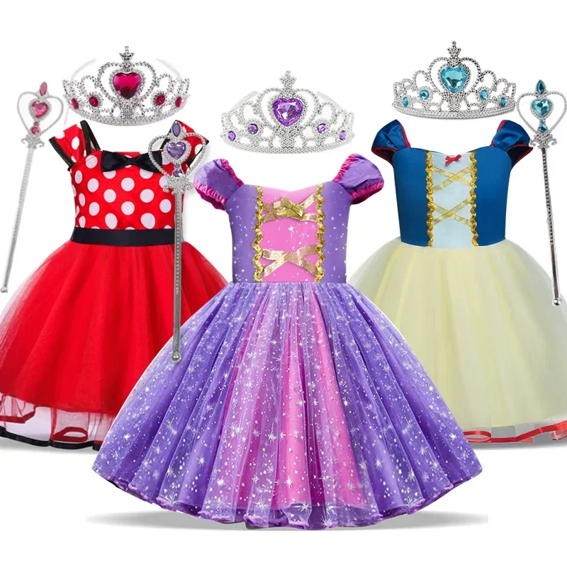 Rapunzel Dress for Baby Girls Rapunzel Purple Costume Toddler Kids Cosplay Birthday Party Princess Dress Halloween Costume 2024