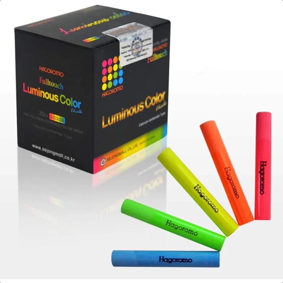 

Fulltouch Luminous Chalk 1 Box [5 Color Mix 20 Pcs]