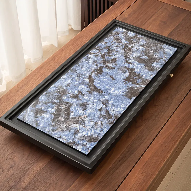 Rectangle Luxury Tea Tray Office Valet Stone Chinese Drainage Kitchen Tableware Tea Tray Living Room Bandejas Home Products