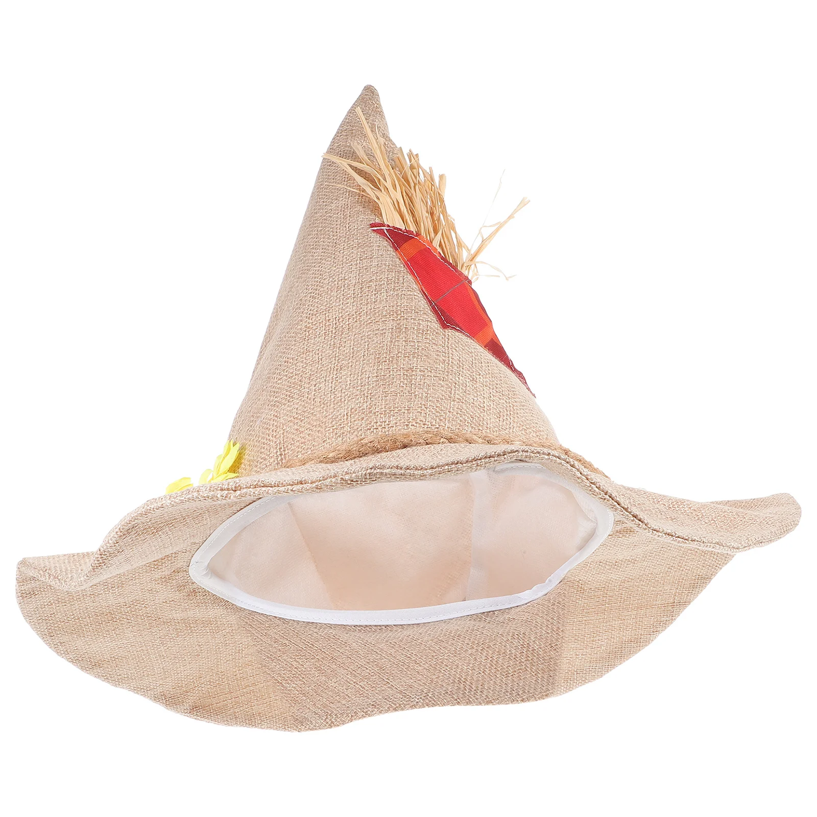 Burlap Witches Hat for Child Party Hats Kids Halloween Decoration Decorate Linen Miss