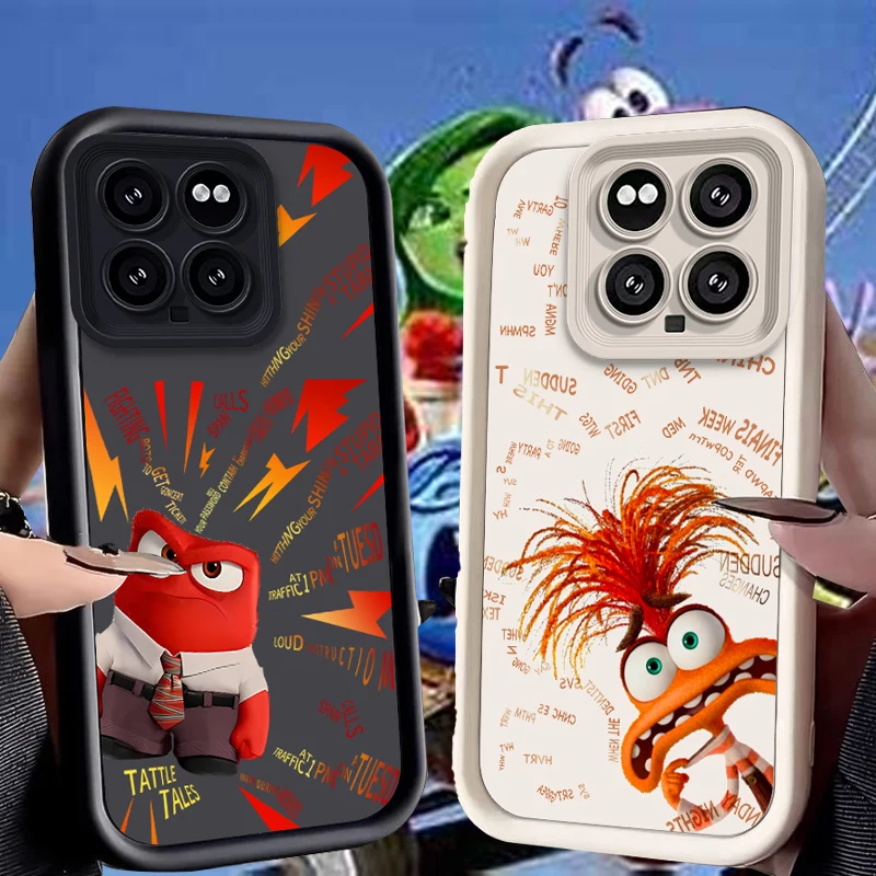 Disney Inside Out Case for Xiaomi Mi 14 13 13T 12 12T 11 11T Pro Lite 12X 12S POCO F6 F5 X5 X3 NFC Silicone Shockproof Cover