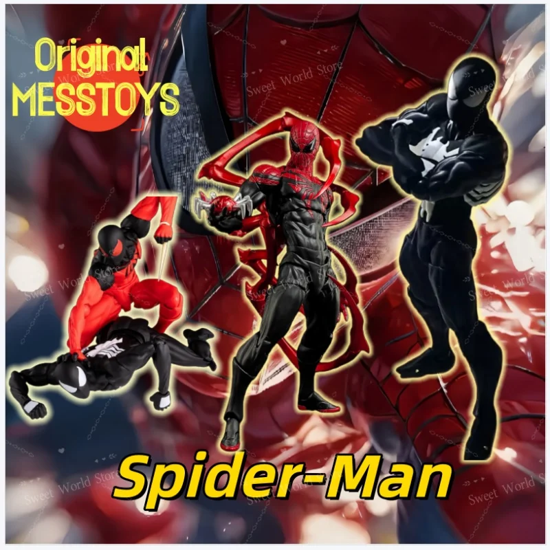 

Hot New Messtoys Spiderman Figure Ct Toys Black Red Spider Man Mess Toys Anime Action Figure Figurine Collectible Model Gift