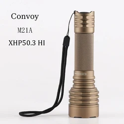 Convoy M21A LED flashlight 6V XHP50.3 HI Torch 12 groups Self Defense Lanterna Flashlight for bike Camping Hiking