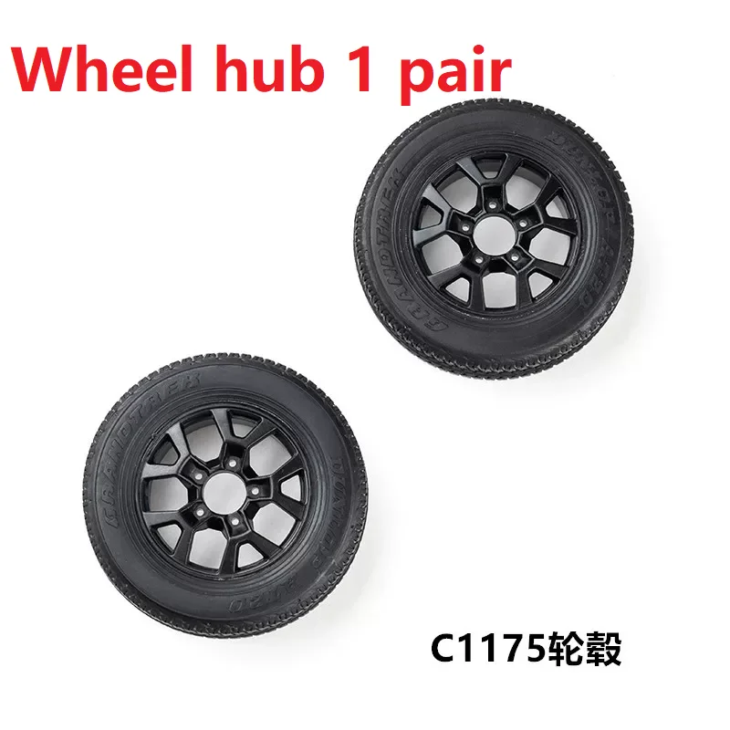 FMS 1/12 Jimny RC Car Spare Tire Anti-Collision Wiper Bearing Ball Shaft Stop Mud Plate Front and Rear Axle Assembly Parts 1 view 6